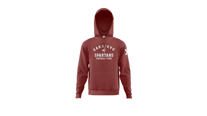 Spartans Hoodie — Burgundy
