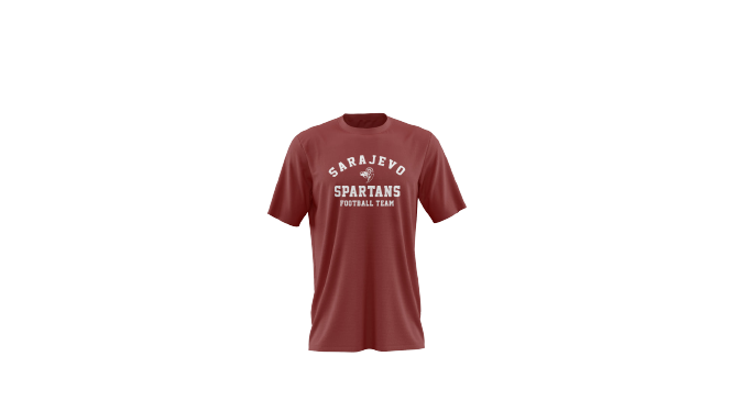 Spartans T-shirt — Burgundy